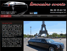 Tablet Screenshot of limousine-events.fr
